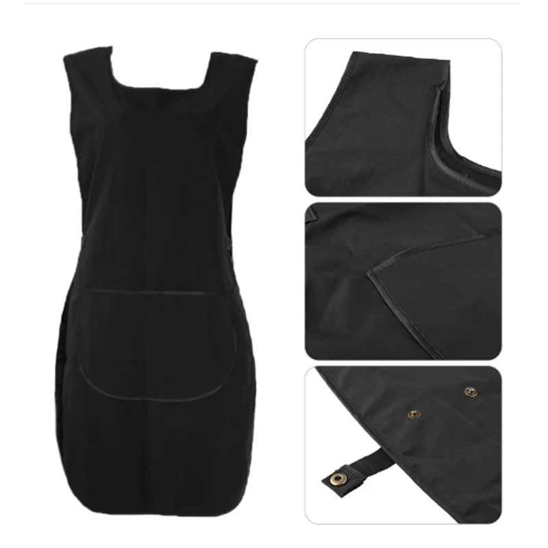 Delantal de peluquería, capa de peluquero para corte de peluquería, capa profesional para teñir el cabello, accesorio de peinado de tela - imagen 2