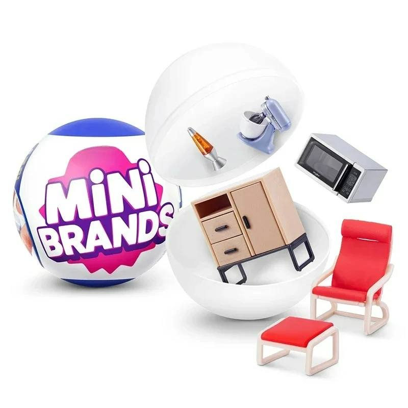 Mini marcas de bola sorpresa, muebles para el hogar, sofá, caja ciega, electrodomésticos, artículos de cocina, figura, accesorios, Juguetes - imagen 2