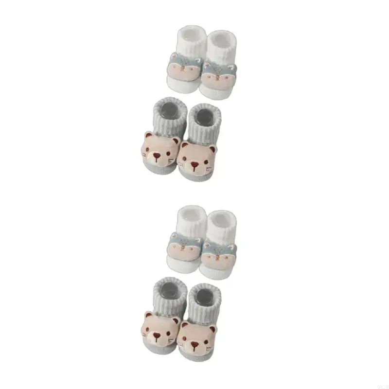 Calcetines de algodón con diseños de animales para niños – Cálidos y transpirables - imagen 3