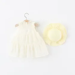 Vestido de verano niña de algodón sin mangas estampado floral