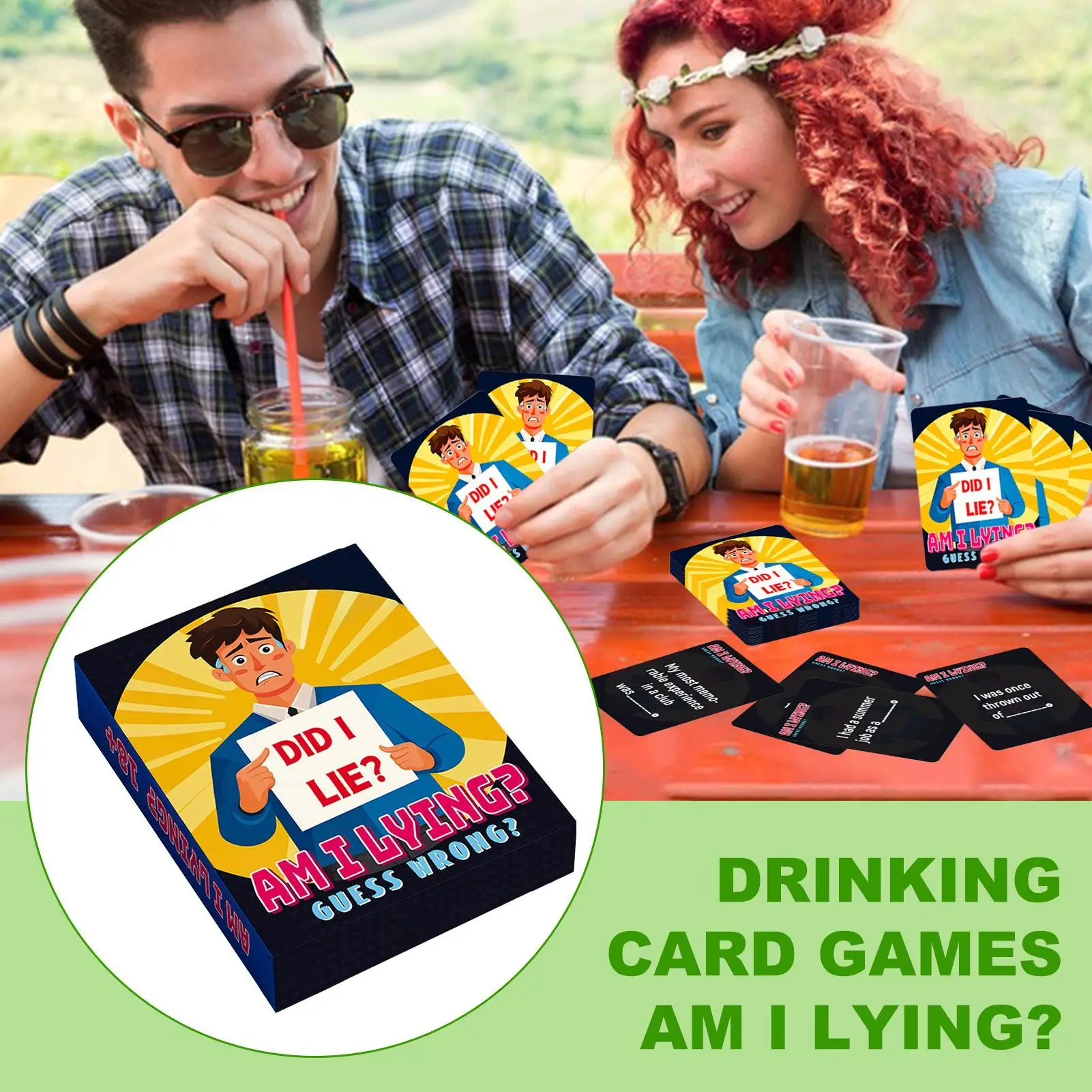 Juegos de cartas para familias, juego de cartas de adivinación de mentiras, baraja divertida para construcción de equipos de empresa, mujeres, hombres, festivales de reuniones familiares