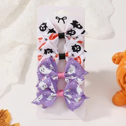 Pinzas de pelo Halloween suave algodón estilo fantasma para niñas