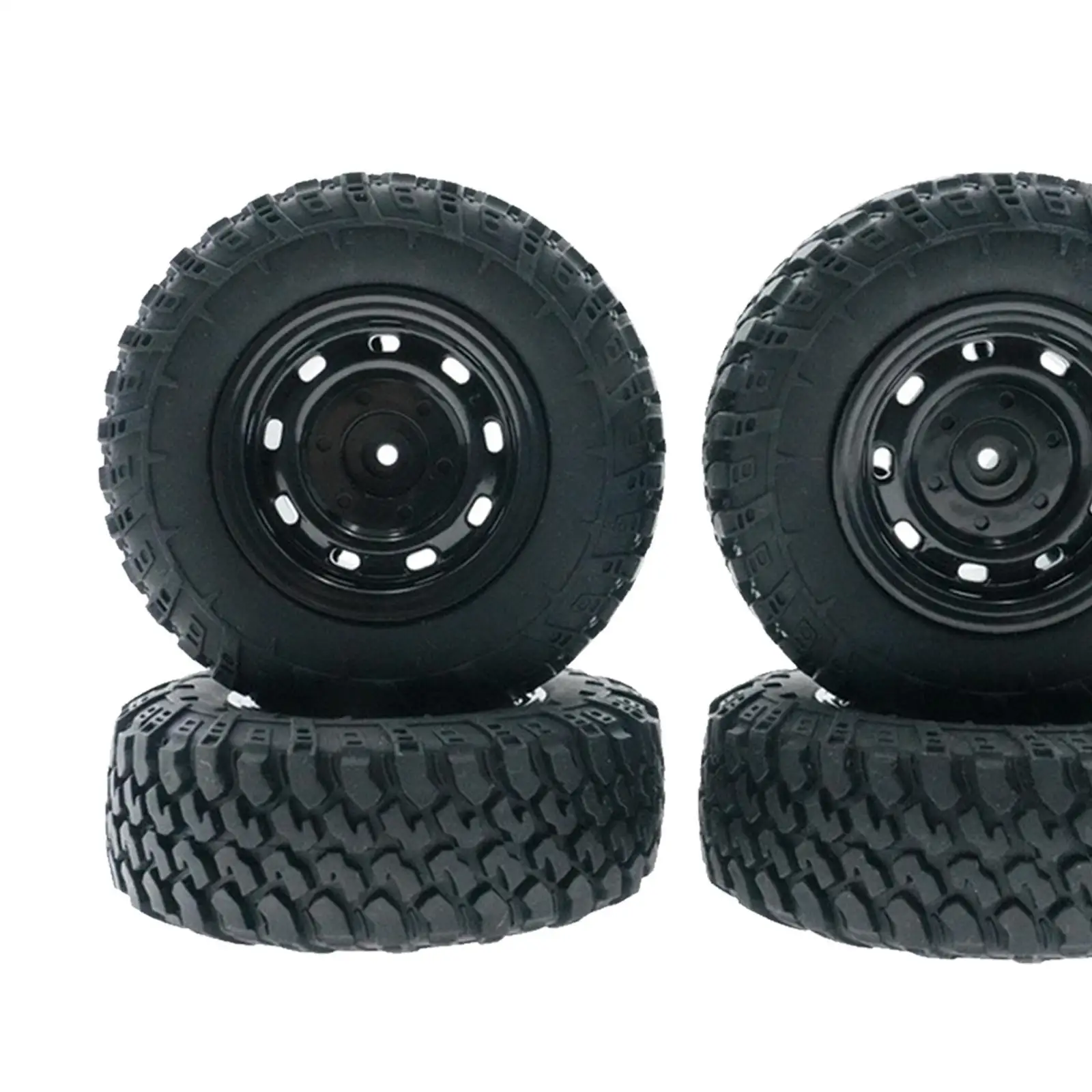 4Pcs RC Car Tires Rubber Tires Spare Part Accessories Sturdy Replacement Upgrade for MN90 MN91 MN98 MN99S 1/12 Scale RC Car