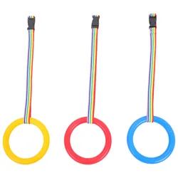 Correa de seguridad para niños pequeños, correa de seguridad para preescolar, guardería, colores brillantes, asas para actividades al aire libre, 3 uds.