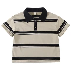 Conjunto a rayas para hermanos: vestido, camiseta y pantalones