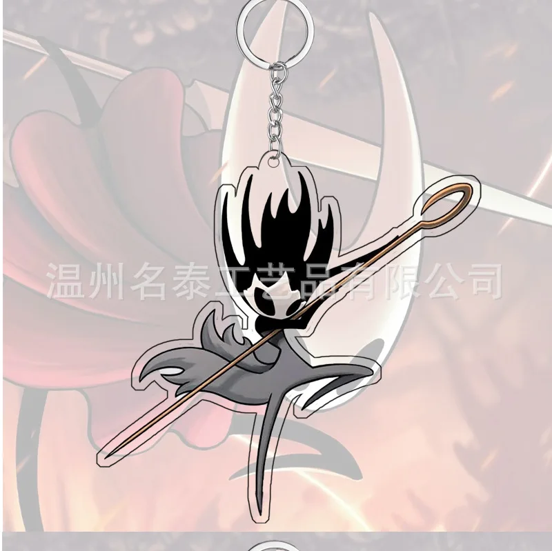 LLavero de acrílico de Caballero hueco de Anime, accesorios creativos para bolso, dijes, colgante para mochila, llavero divertido, regalo para seguidores - imagen 4