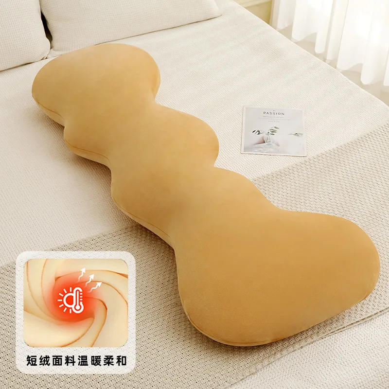 Abrazadera para pierna para dormir de seda de hielo, almohada larga para mujeres embarazadas durmiendo en el lado, sensación fresca, desmontado, lavado - imagen 5