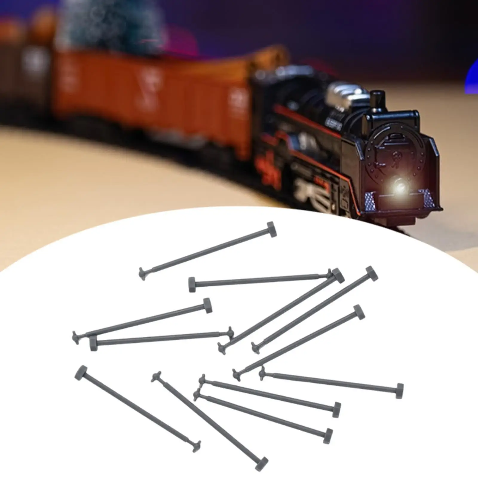 12 Pieces 1:87 HO Scale Motor Drive Rods, Train Model Connecting Rods, Building Train Accessories for Trains DIY Modified