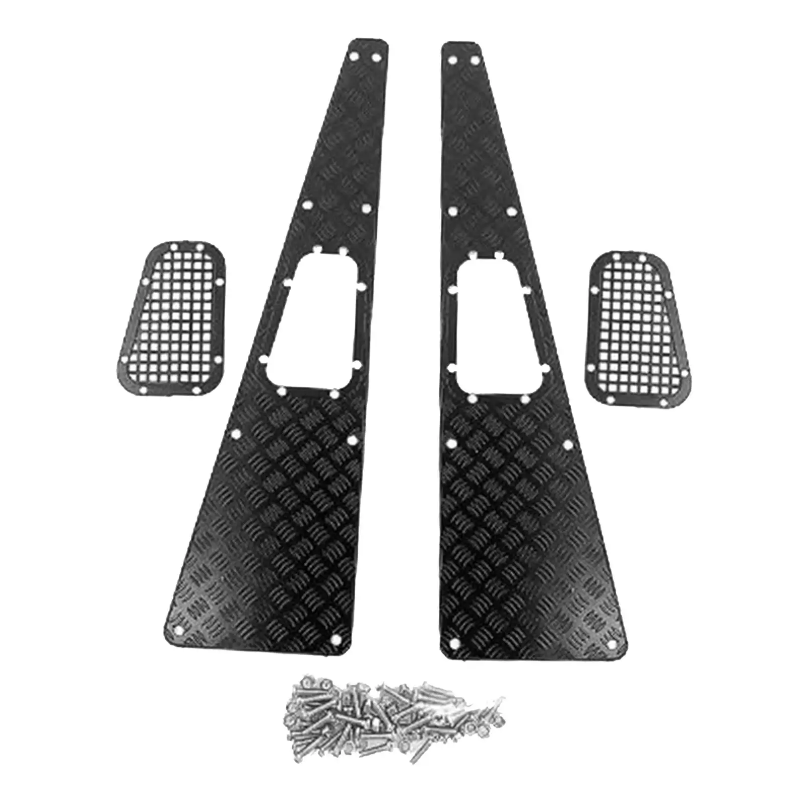 Stainless Steel Engine Hood Cover Anti-skid Plate Decoration RC Car Parts Accessories for Traxxas TRX4 Defender 1:10 RC Crawler
