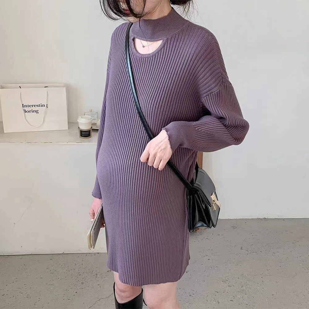 Jersey premamá tejido – Cómodo y holgado para otoño e invierno - imagen 5