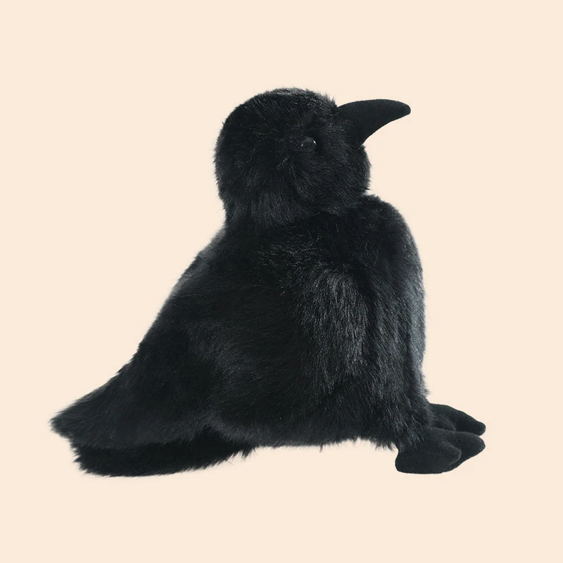Peluche de cuervo realista – Almohada suave para niños - imagen 3