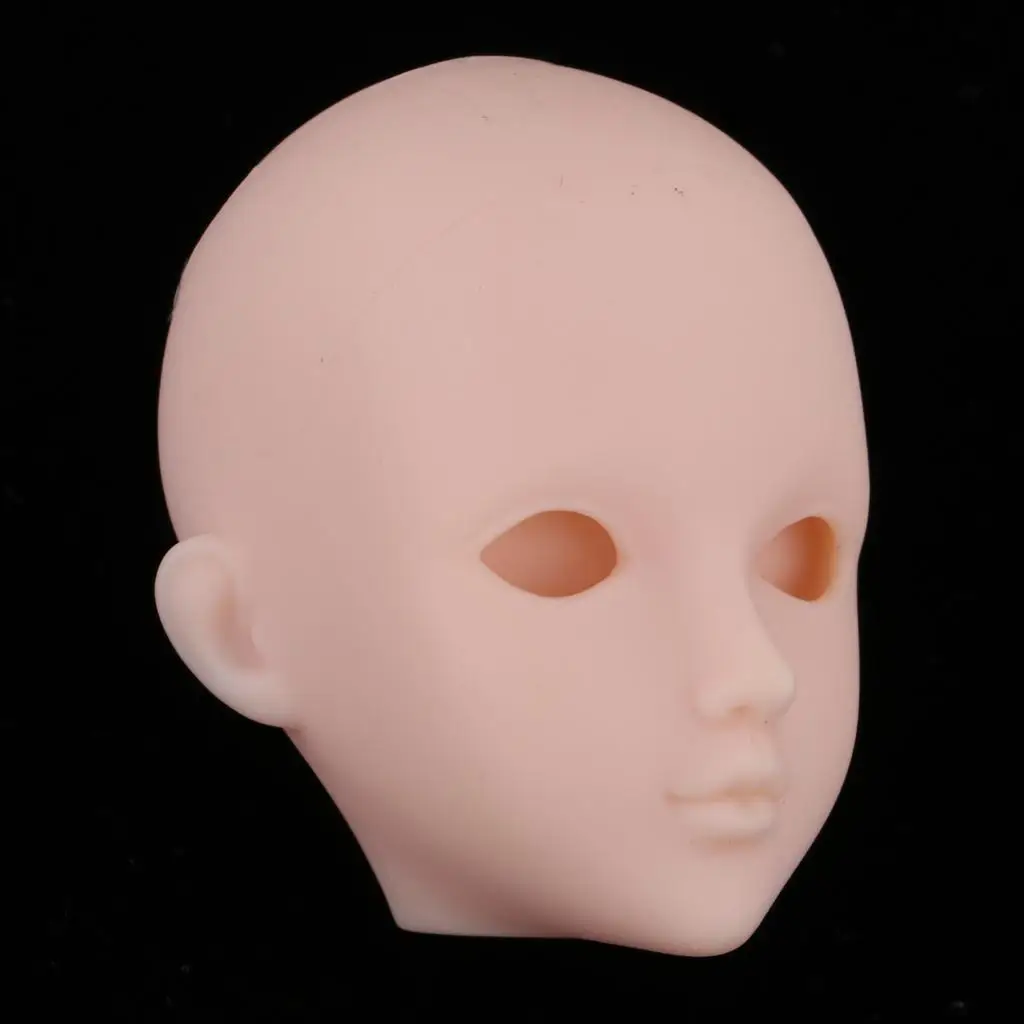 2x1/6 Lifelike Girl Doll Head without Eyes for BJD XinYi Doll Body Parts Accs