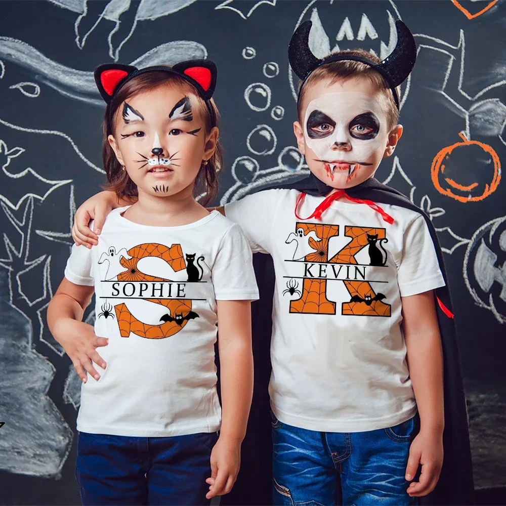 Camiseta Halloween personalizada con nombre para niños - imagen 5