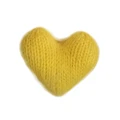 mohair heart-yellow