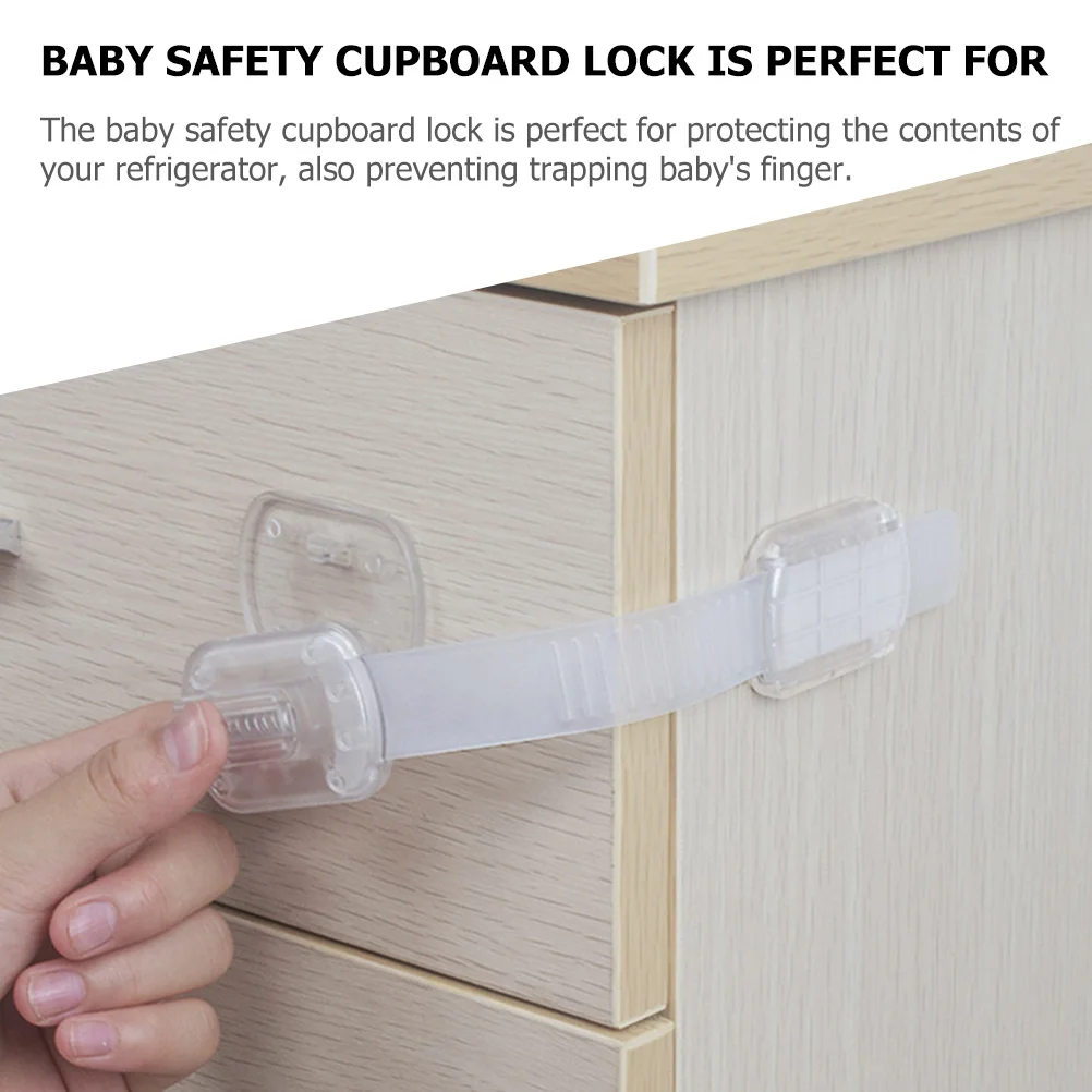 Cerraduras de seguridad para niños, 3 uds., para cajones, armarios, sin necesidad de perforar, cerradura a prueba de bebés, refrigerador, horno, inodoro - imagen 4