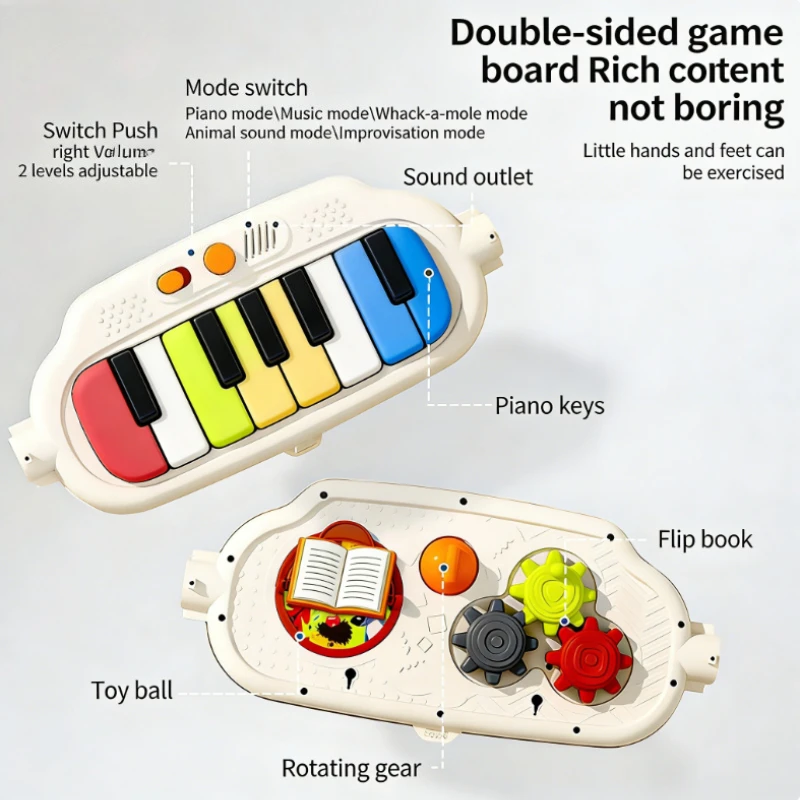 Centro de actividades musical para bebé con piano y tapete - imagen 5