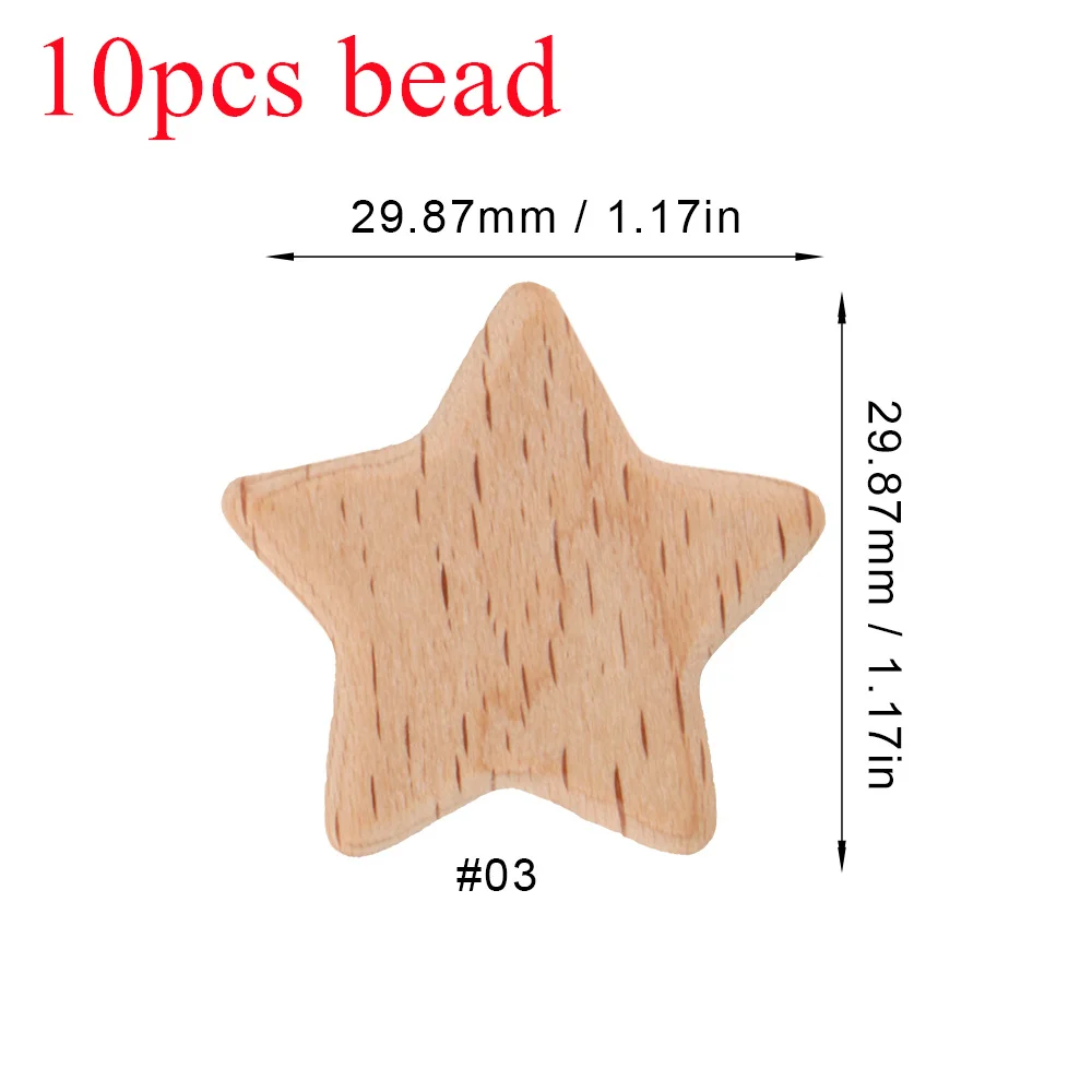 10pcs star bead