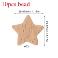 10pcs star bead
