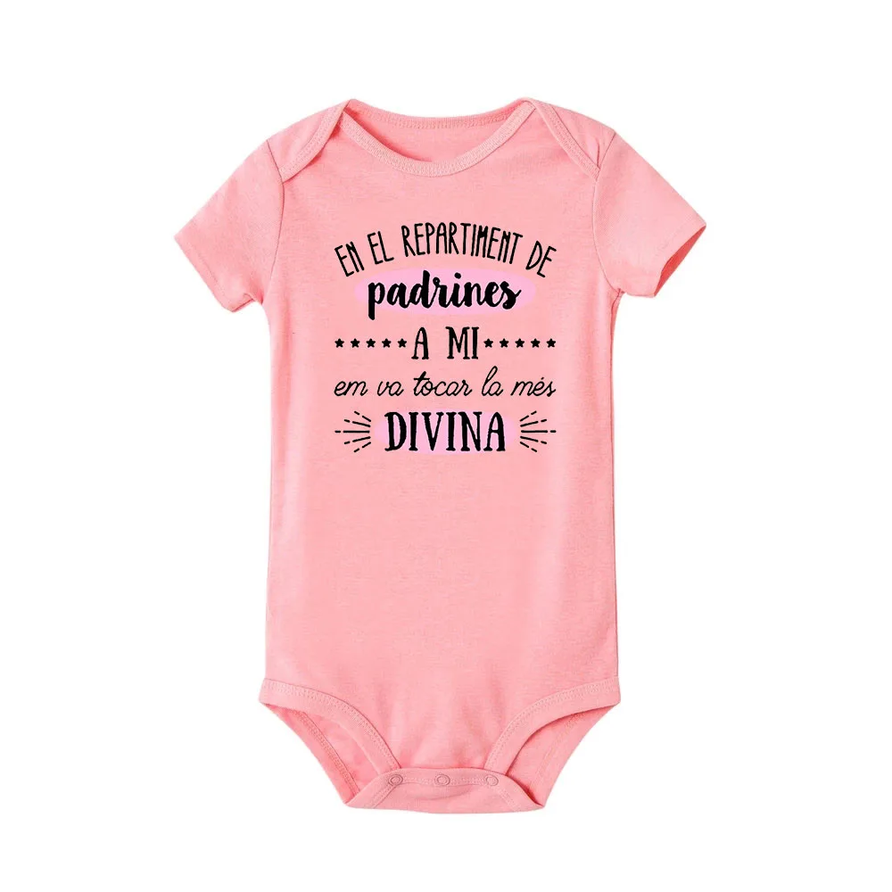 Body divertido con estampado español para recién nacido, mono De verano para bebé, trajes infantiles De manga corta, Ropa De bebé, regalo - imagen 5
