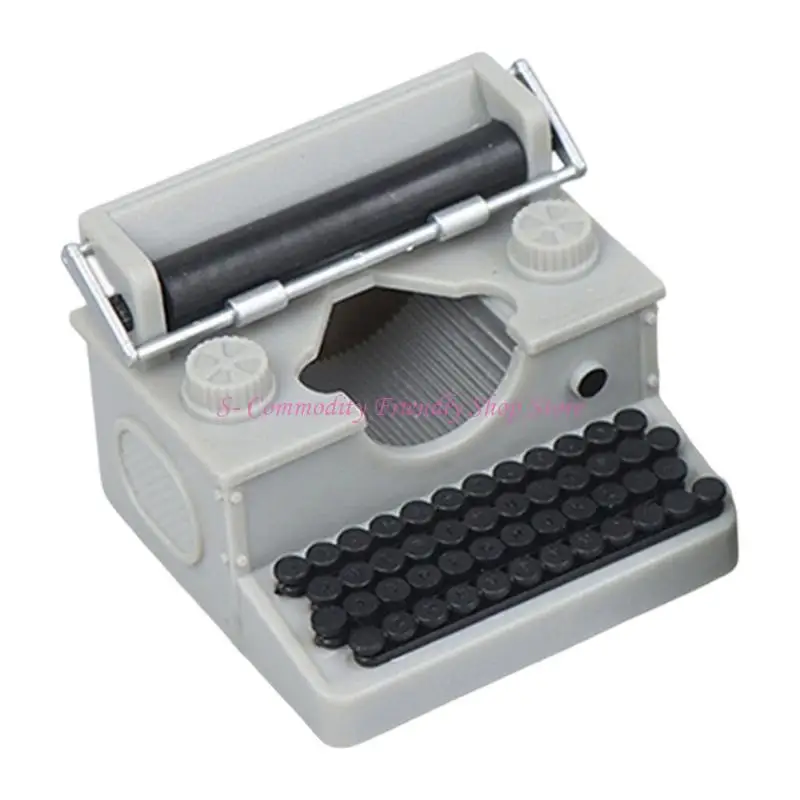 Máquina de escribir en miniatura para casa de muñecas – Hecha a mano - imagen 5