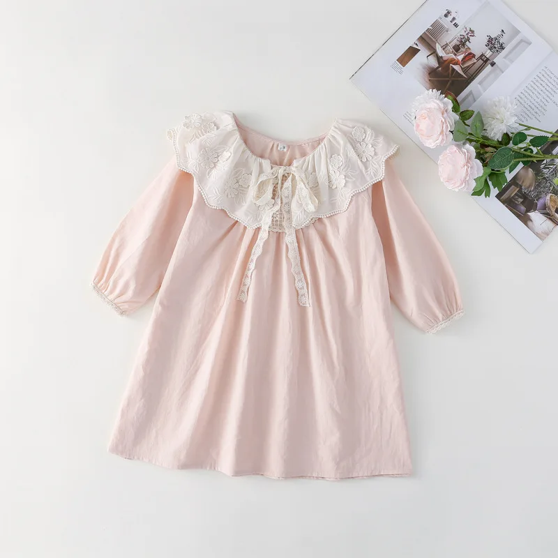 Ropa para niñas de 2 a 7 años, vestido acampanado para niñas, vestidos plisados para niñas, vestido suelto de primavera para niñas - imagen 4