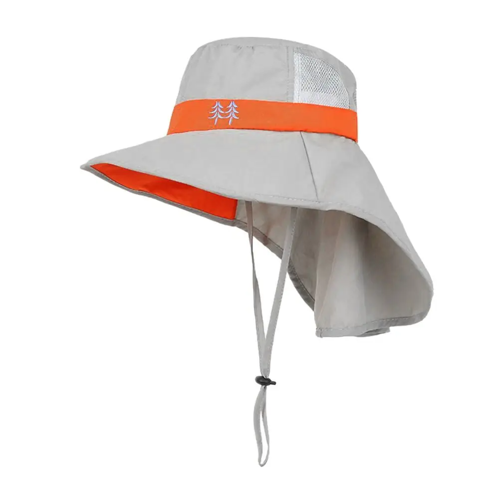 Protector solar niño niña gorra de playa protección UV sombrero para el sol gorra de ala ancha niños sombreros de cubo - imagen 2