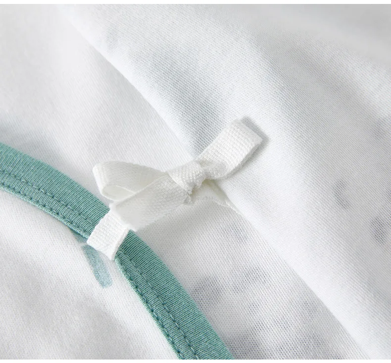 Somenie-Pelele de algodón puro para bebé recién nacido, mono de manga larga con estampado bonito para niño y niña, ropa para todas las estaciones 0-1-3-6M - imagen 5