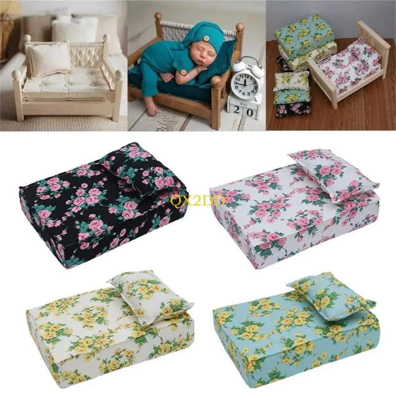 Cesta de fotos para bebé con colchón y almohada - imagen 2