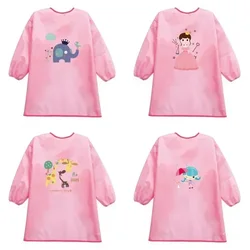 Delantal de pintura impermeable para niños con manga larga