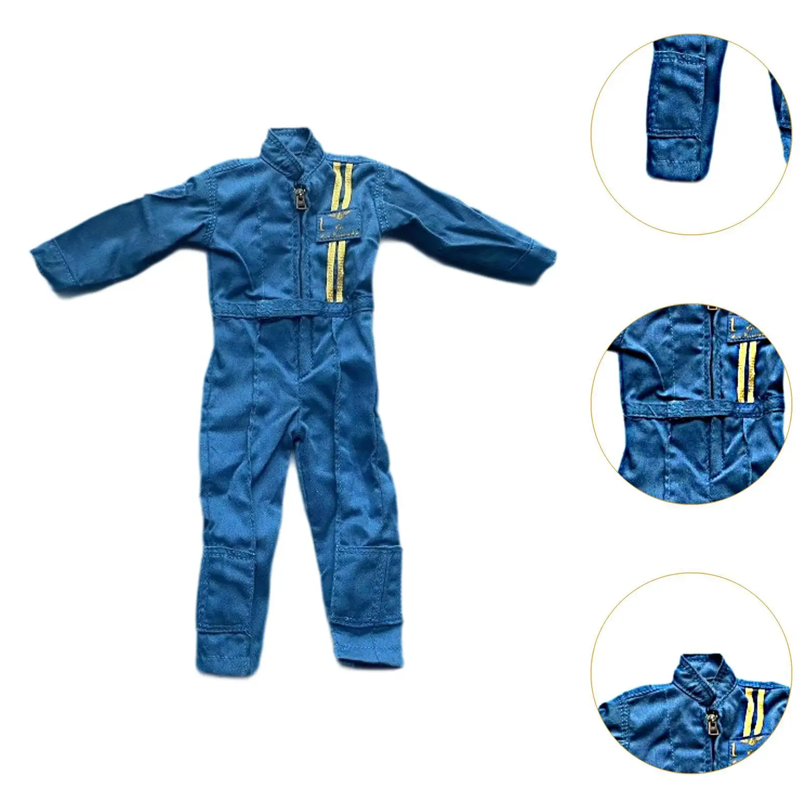 1/6 Action Figures Aviation Uniform Soft Costume Fashionable Miniature Cosplay