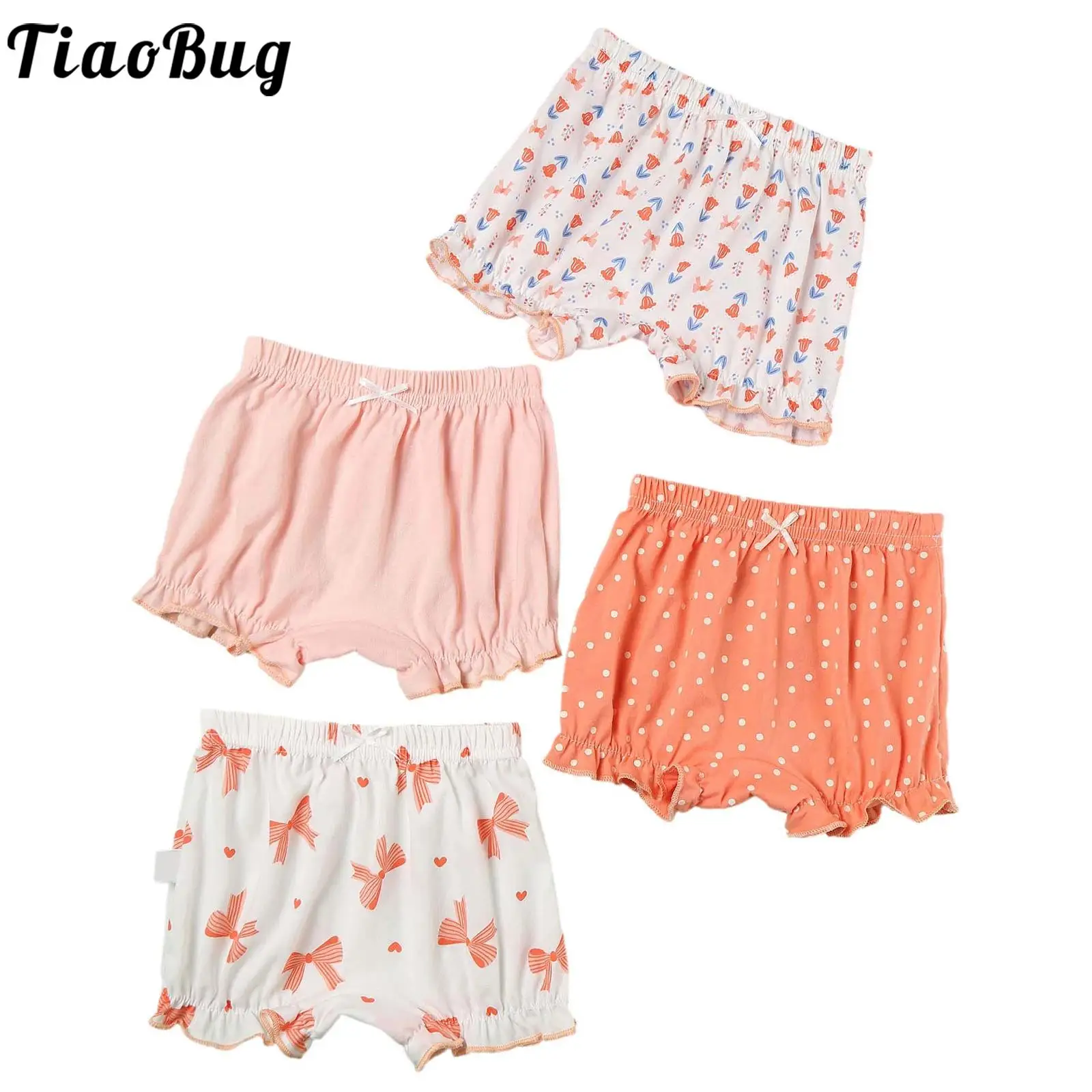 Bombachos de algodón con volantes para niña – Moda infantil