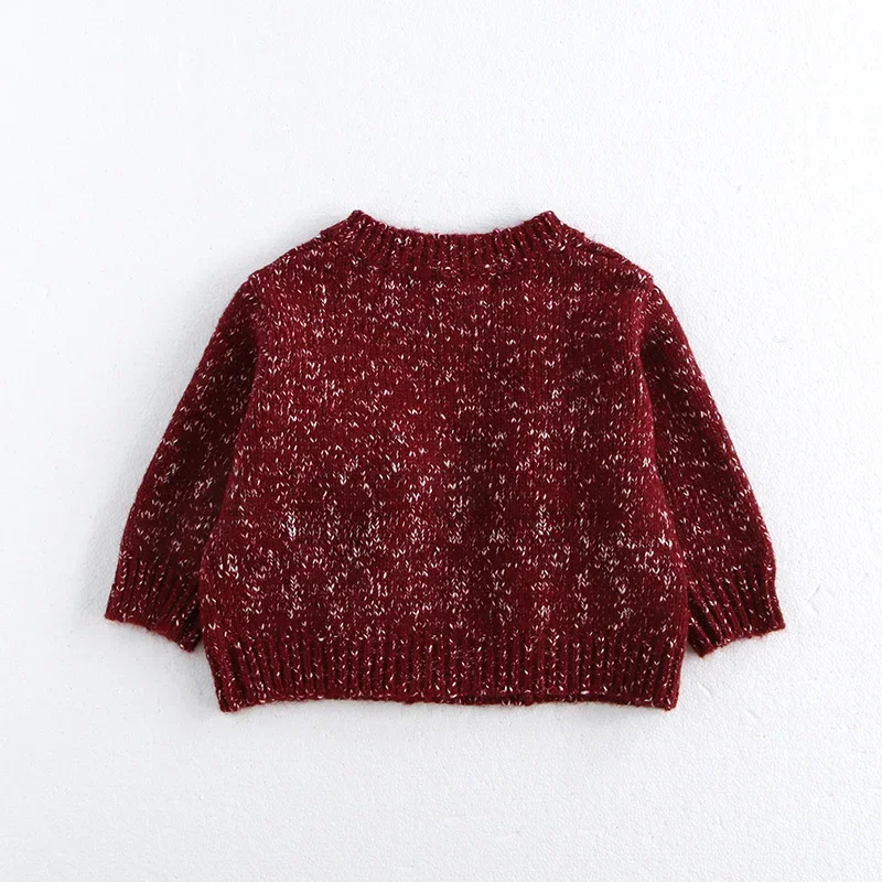 MILANCEL, prendas de punto a la moda de Año Nuevo, suéter para niños de 0 a 5 años, cárdigans holgados, abrigo, Otoño Invierno, prendas de vestir Retro tejidas para niñas - imagen 3
