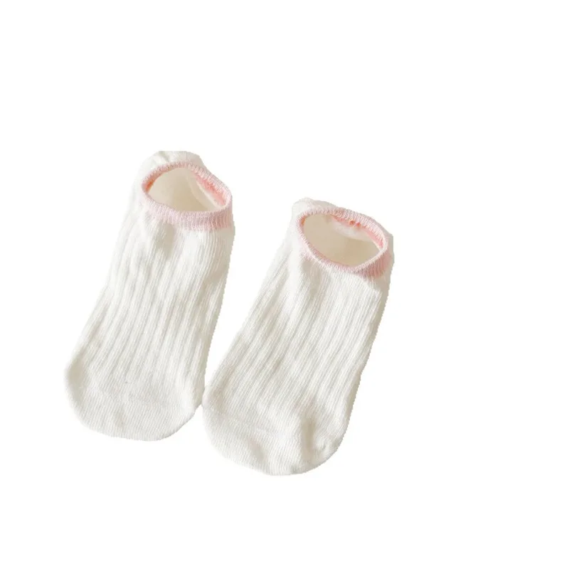 4 par/set de calcetines tobilleros cortos de Color gelatina de verano para niños pequeños, niños y niñas, calcetines finos transpirables de algodón suave, calcetines invisibles de malla - imagen 5