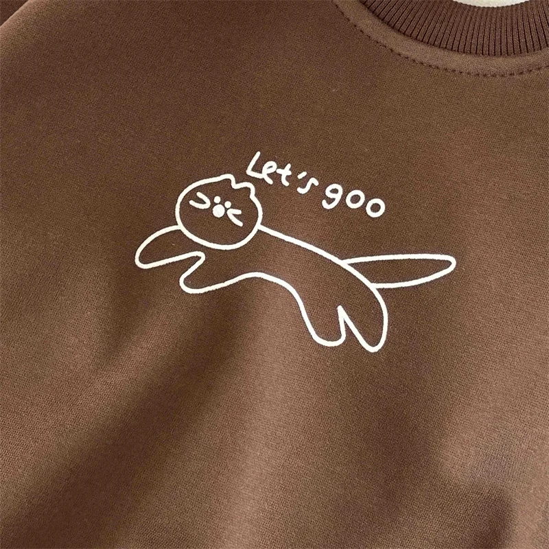 Conjunto acolchado infantil con jersey de lana a rayas - imagen 3
