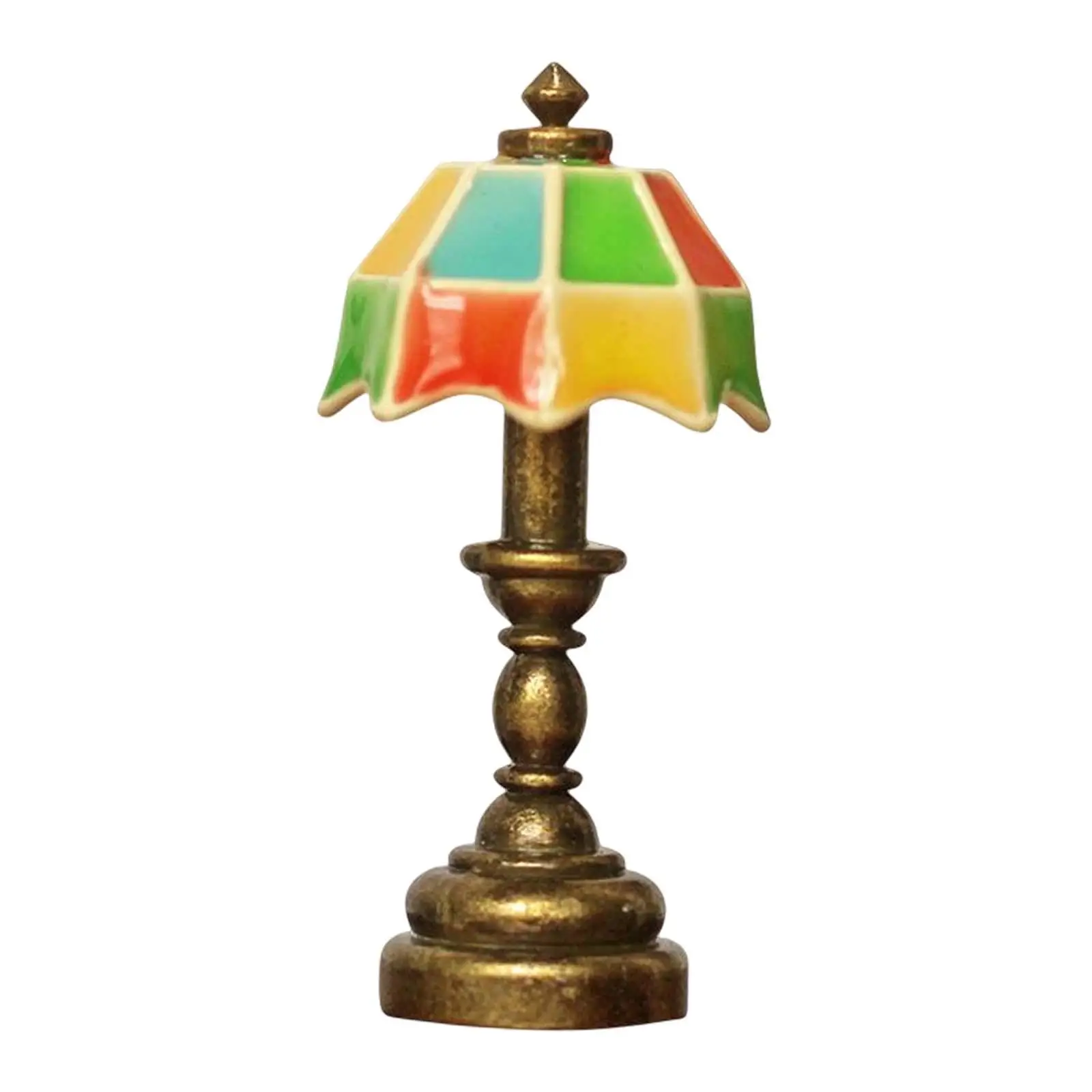 1:12 Dollhouse Table Lamp Miniuature Dollhouse Desk Light for Decoration