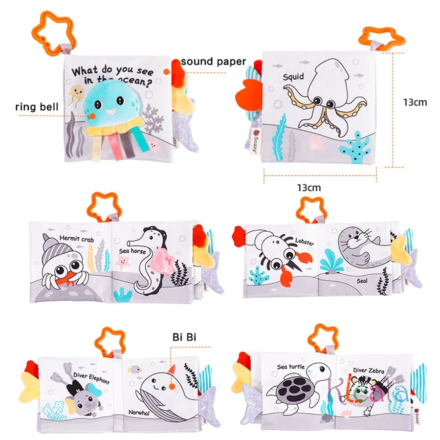 Kit sensorial Montessori bebé 0-12 meses – juego educativo - imagen 2
