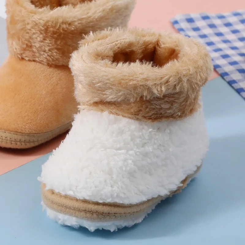 Botines de bebé de forro polar cálido con suela antideslizante unisex - imagen 5