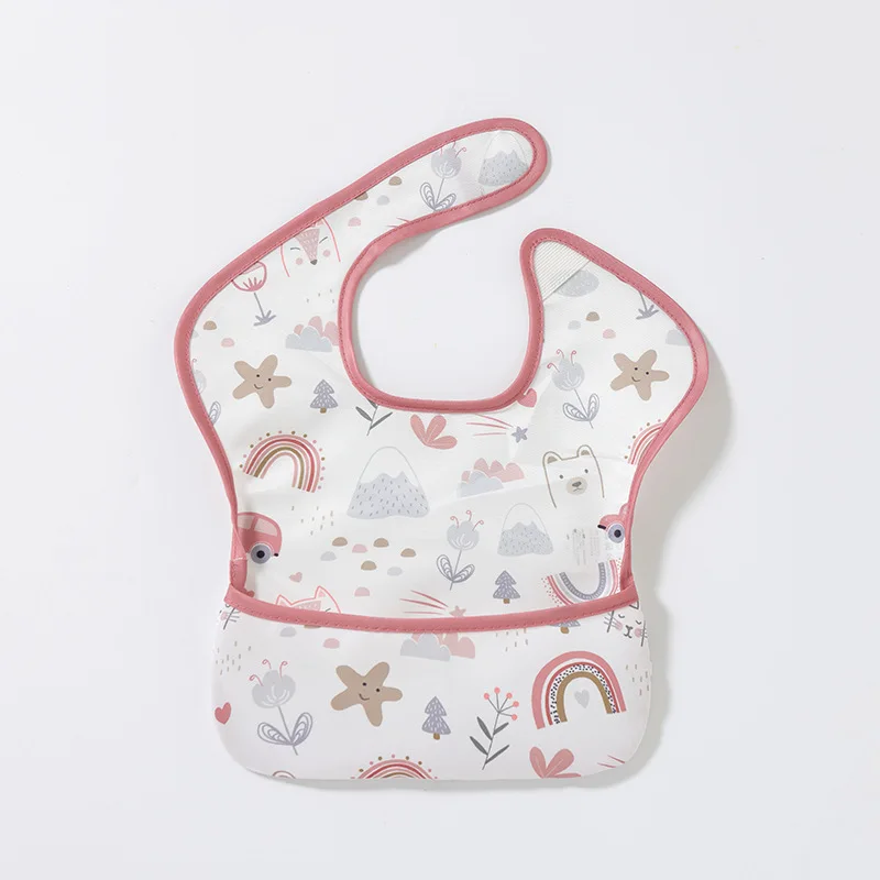 Babero impermeable con estampado infantil para bebé – Cierre regulable - imagen 3