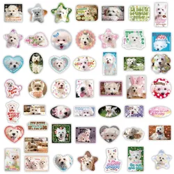 Pegatinas de cachorros kawaii para scrapbooking y decoración infantil