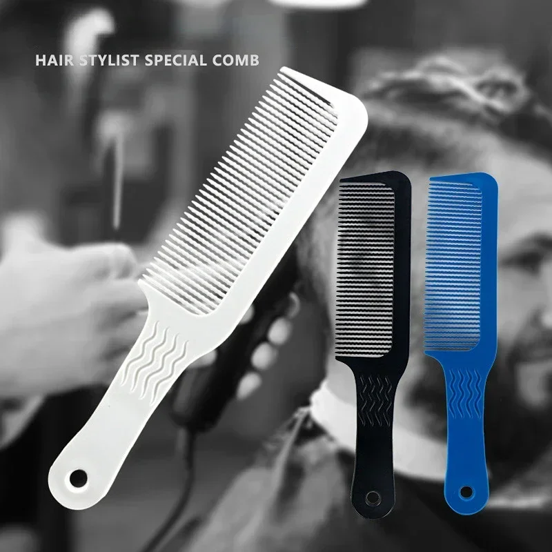 Peine para niños y niñas, cepillo de pelo profesional antiestático de dientes anchos, color blanco y negro, accesorios para cortadora de pelo de peluquero y salón - imagen 2