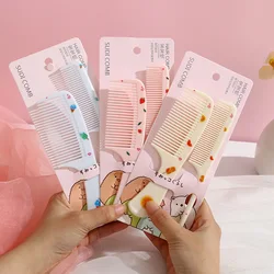 Cepillo antiestático infantil para pelo de niñas con diseño fresa