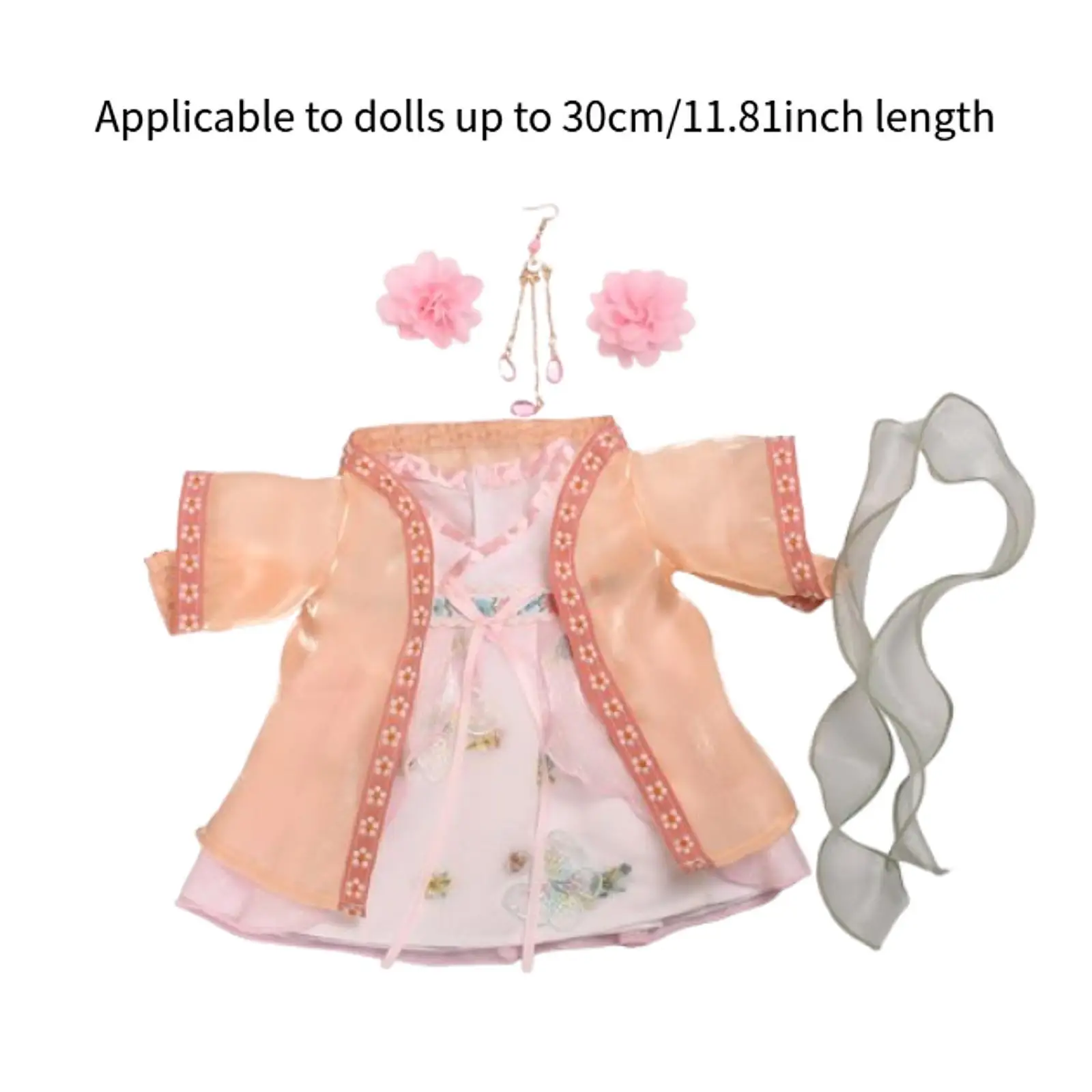 Plush Doll Dress, Doll Outfits, Photo Props, Cute DIY Toys, Soft Gift for Kids, Costume, Fancy Dress for