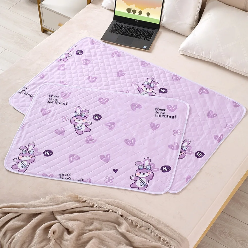 Colchón lavable impermeable, estera de orina para bebés y niños pequeños, Protector de cama de dibujos animados, pañales, ropa de cama, almohadillas para orina, tela transpirable - imagen 2
