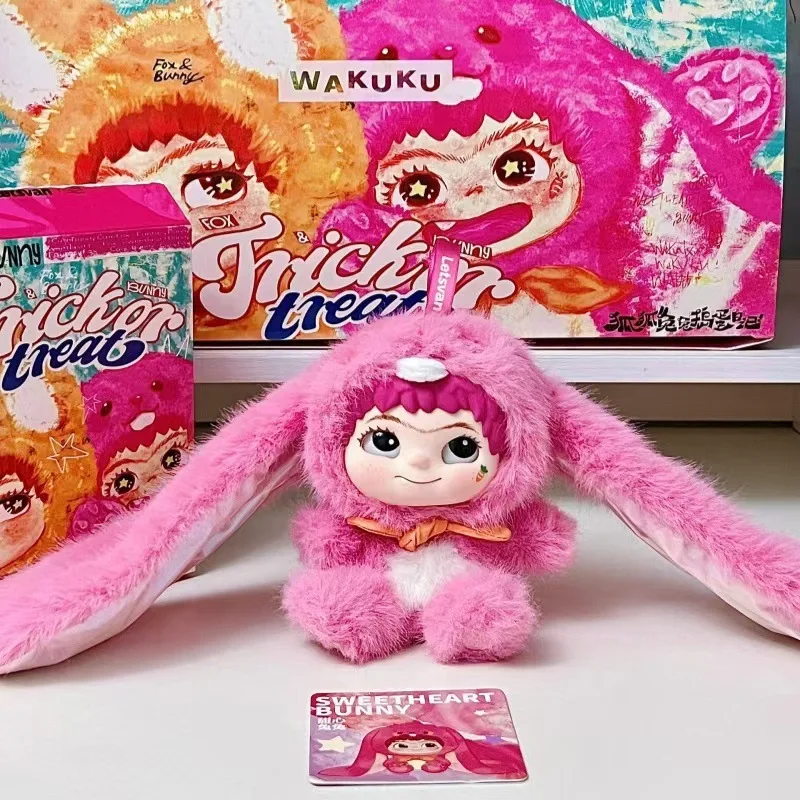 Wakuku Serie 2 Fox y Bunny – Caja ciega con juguetes de felpa - imagen 5