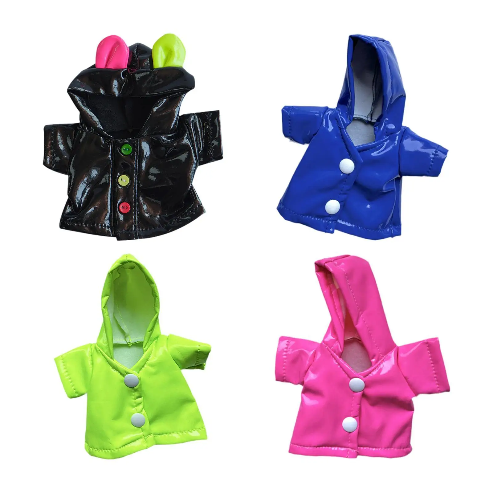 Stuffed Animals Clothes Cute Fashion Costumes Cute Comfortable Dress up Doll Raincoat Toys Accessories for Girls Gifts Kids