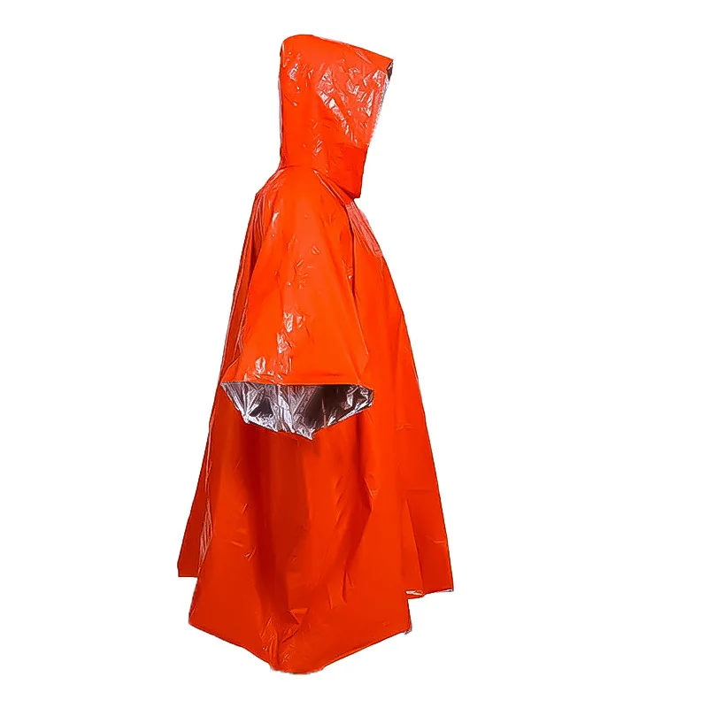 Chubasquero de emergencia para exteriores, supervivencia, Camping, desierto, equipo de mantenimiento cálido, manta de emergencia, Poncho de primeros auxilios, impermeable para acampar