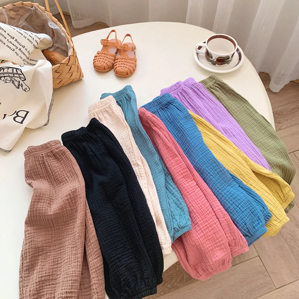 Pantalones antimosquitos de algodón para niño – Verano