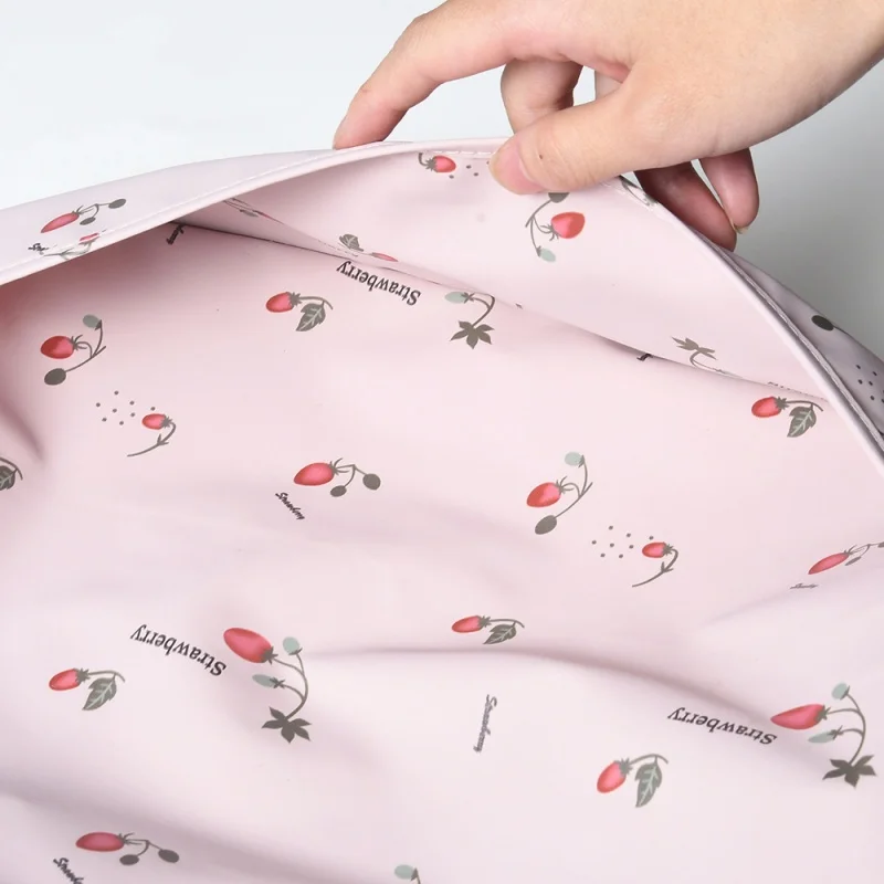 Vestido Reversible impermeable para bebé de 6 a 54 meses para comer, babero de manga larga impermeable de PU súper suave para bebé - imagen 5