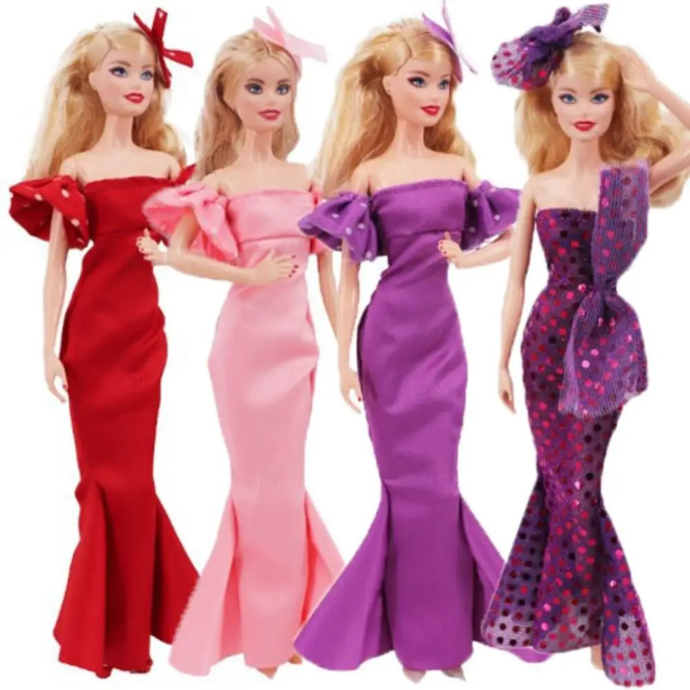 Vestidos para muñecas con cola de pez – Estilo princesa y sombrero - imagen 4