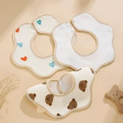 Baberos impermeables de gasa de algodón para bebé – Suaves y absorbentes